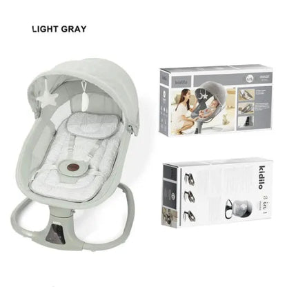 Kidilo 3 in 1 Electric Baby Swing E05D – Automatic Rocker with Mosquito Net & Music