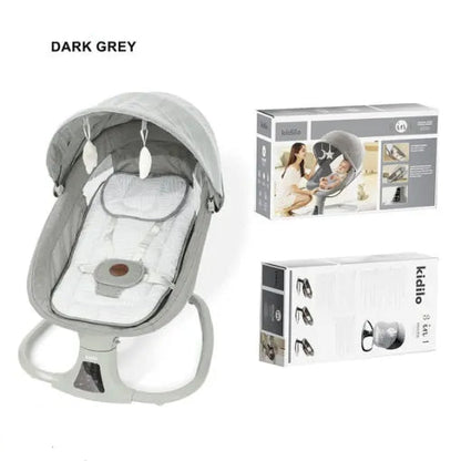 Kidilo 3 in 1 Electric Baby Swing E05D – Automatic Rocker with Mosquito Net & Music