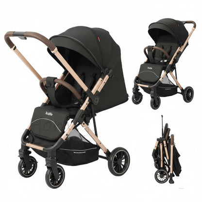 Kidilo Travel Stroller Easy Folding B2 – Lightweight Baby Pram with One-Hand Fold SF-6530-KDL/30