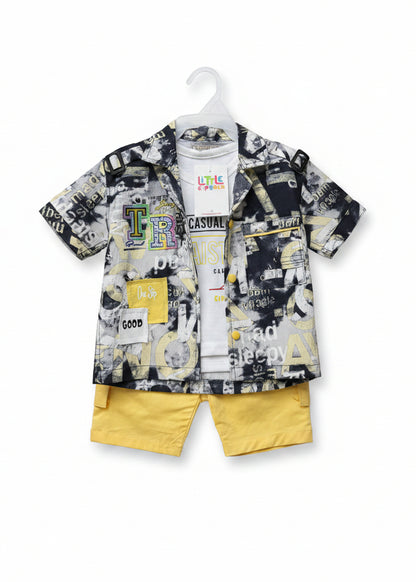BOYS SHIRT AND SHORTS