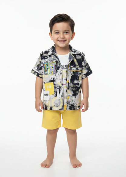 BOYS SHIRT AND SHORTS