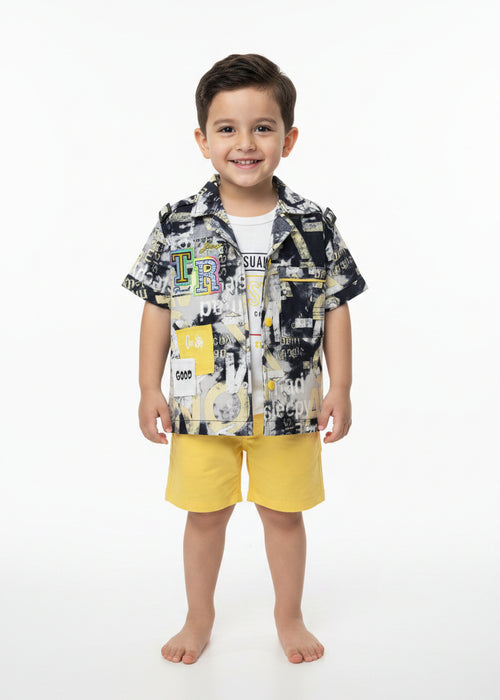 BOYS SHIRT AND SHORTS