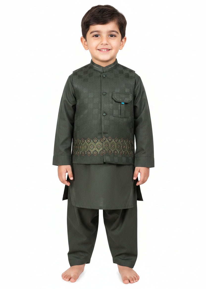 BOYS SHALWAR QAMEEZ 3 PCS