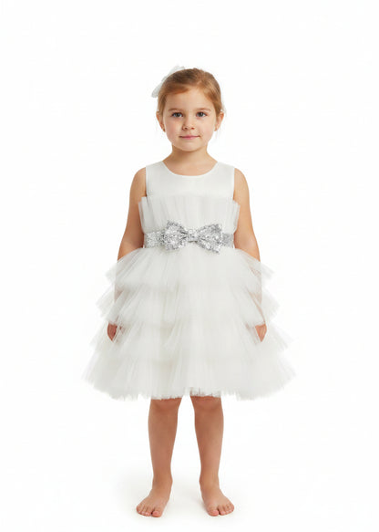 Elegant White Princess Baby Dress