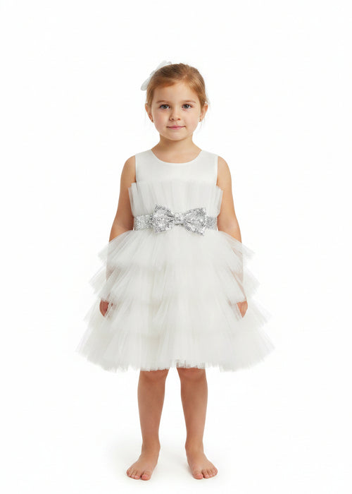 Elegant White Princess Baby Dress