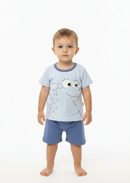 Playful Dinosaur T-Shirt Set