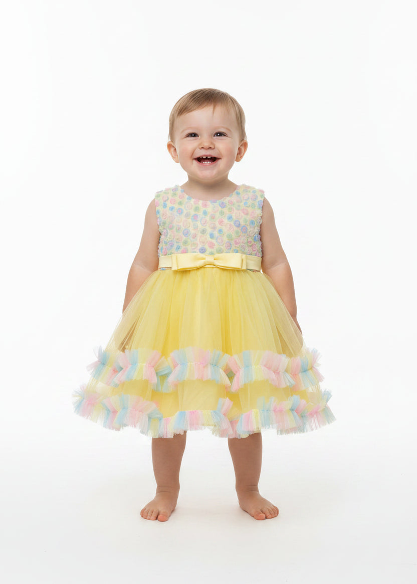 Blue Enchanted Rose Dress