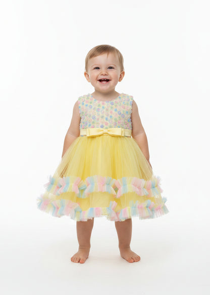 Blue Enchanted Rose Dress